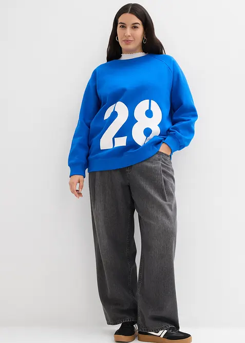 Oversizesweatshirt i ekologisk bomull, bonprix