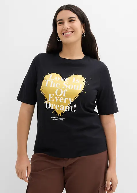 T-shirt i ekologisk bomull, bonprix