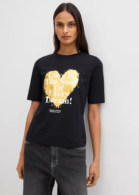 T-shirt i ekologisk bomull, bonprix