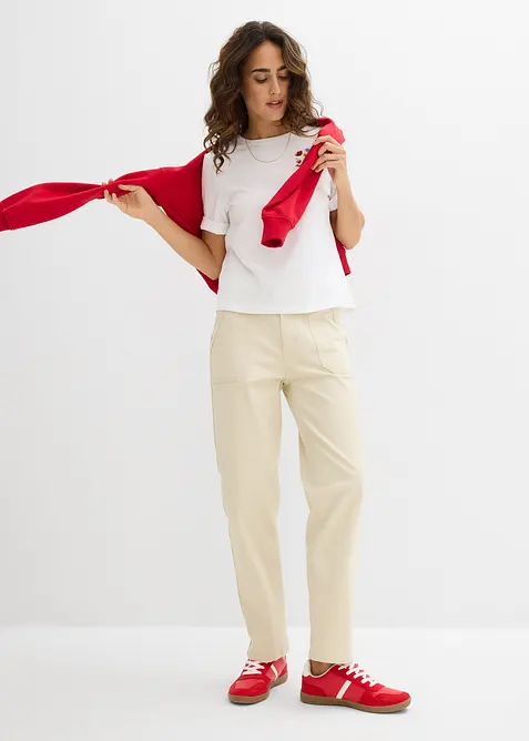 Twillbyxa i kortare modell, bonprix