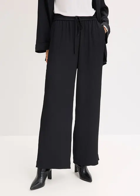 Vid byxa med bekv&auml;m midja, bonprix