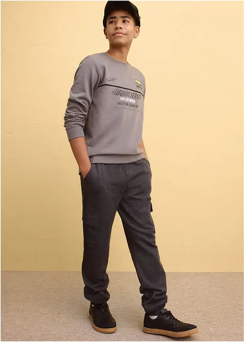 Sweatshirt i mjuk bomullsmix, bonprix