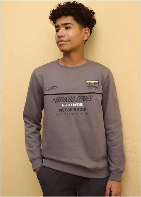 Sweatshirt i mjuk bomullsmix, bonprix