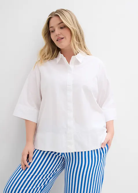 Blus i ekologisk bomull, bonprix