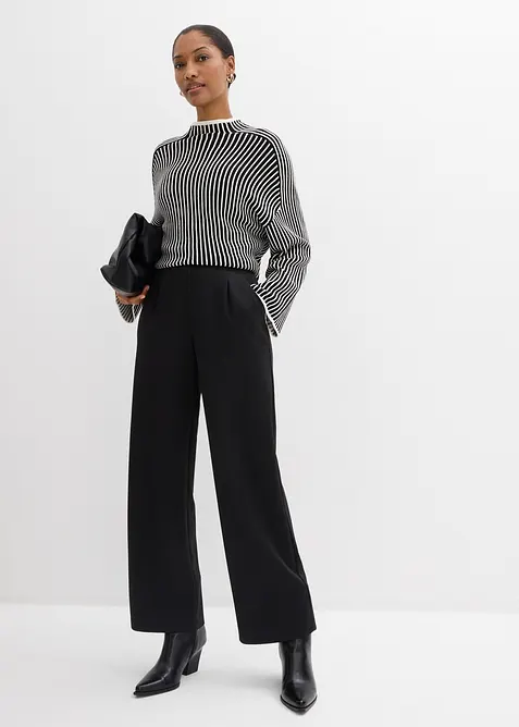 Bekv&auml;m byxa i f&ouml;ljsam trik&aring;, bonprix