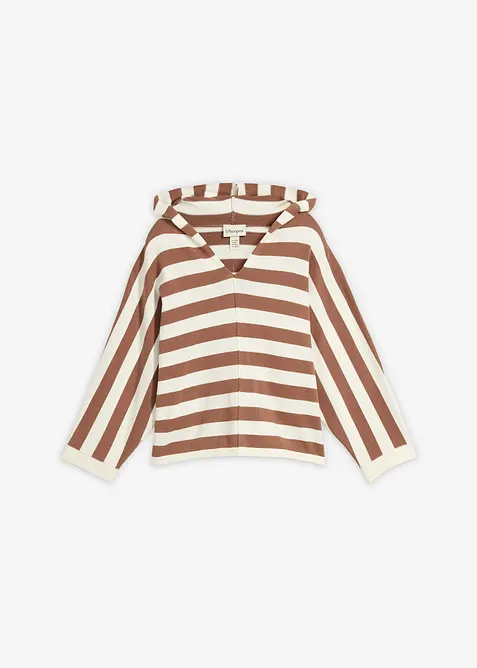 Finstickad oversizetr&ouml;ja i bomullsmix, bonprix