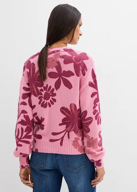 Blomm&ouml;nstrad cardigan, bonprix
