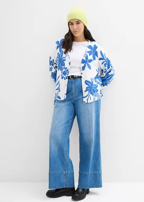 Blomm&ouml;nstrad cardigan, bonprix