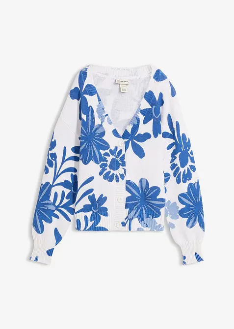 Blomm&ouml;nstrad cardigan, bonprix