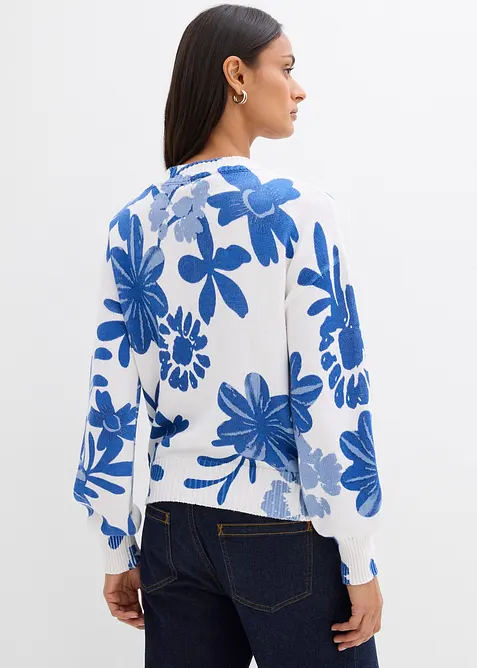 Blomm&ouml;nstrad cardigan, bonprix