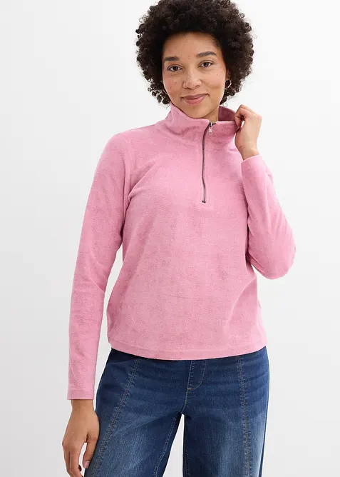 L&aring;ng&auml;rmad topp i frott&eacute;, bonprix