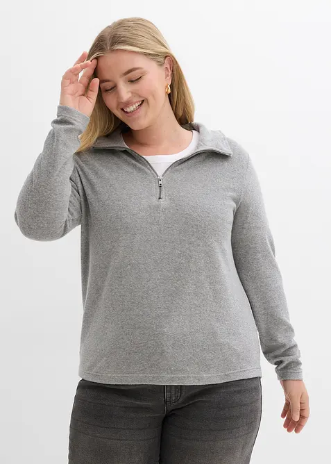 L&aring;ng&auml;rmad topp i frott&eacute;, bonprix