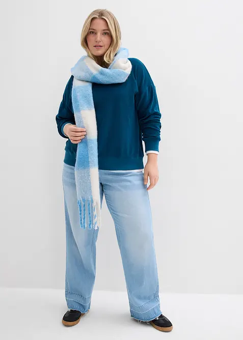 L&aring;ng&auml;rmad topp i frott&eacute;, bonprix