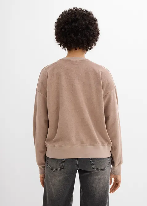 L&aring;ng&auml;rmad topp i frott&eacute;, bonprix