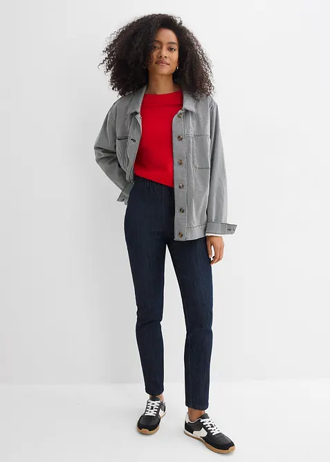 Slim Fit Jeans High Waist, cropped, bonprix