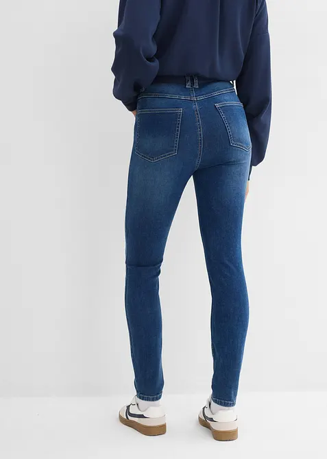 Skinny Jeans High Waist, med bekv&auml;m midja, bonprix