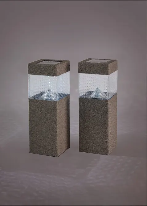 Solcellslampa v&auml;g (2-pack), bonprix