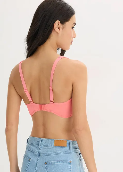 Bralette utan bygel, med bomull (2-pack), bonprix