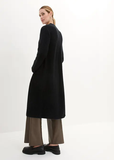 Stickad kappa med alpackaull, bonprix