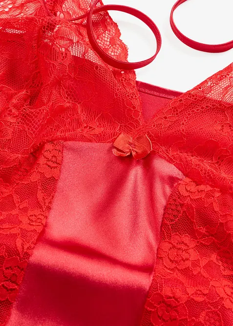 Neglig&eacute; i satin, bonprix