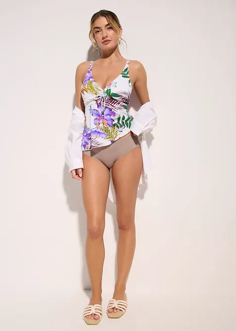 Tankini (2 delar) med V-ringning, bonprix