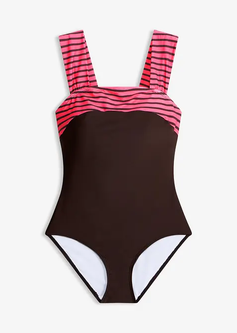 Baddr&auml;kt med medelh&ouml;g formande effekt och breda axelband, bonprix