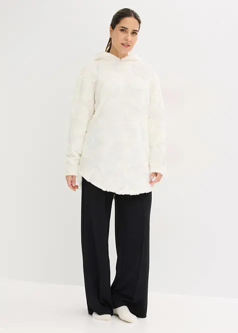 L&aring;ng oversizetr&ouml;ja med hj&auml;rtm&ouml;nster, bonprix