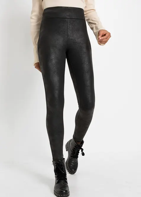 Fodrade leggings med ytskikt, bonprix