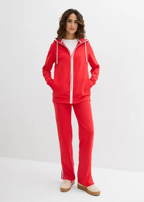 Stretchig tr&auml;ningsoverall i bomull (2 delar), bonprix