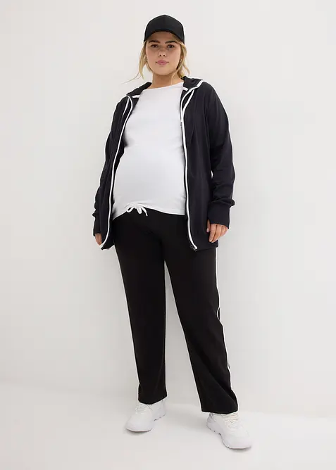 Stretchig tr&auml;ningsoverall i bomull (2 delar), bonprix