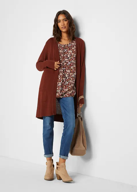 L&aring;ng cardigan, l&aring;ng&auml;rmad, bonprix