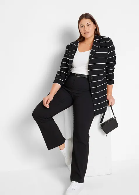 Stretchig bengalinbyxa i bootcutmodell, bonprix