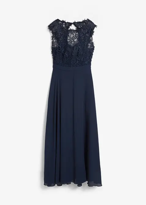 L&aring;ng aftonkl&auml;nning med spets, bonprix