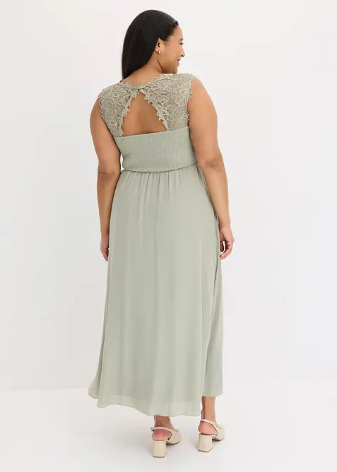 L&aring;ng aftonkl&auml;nning med spets, bonprix