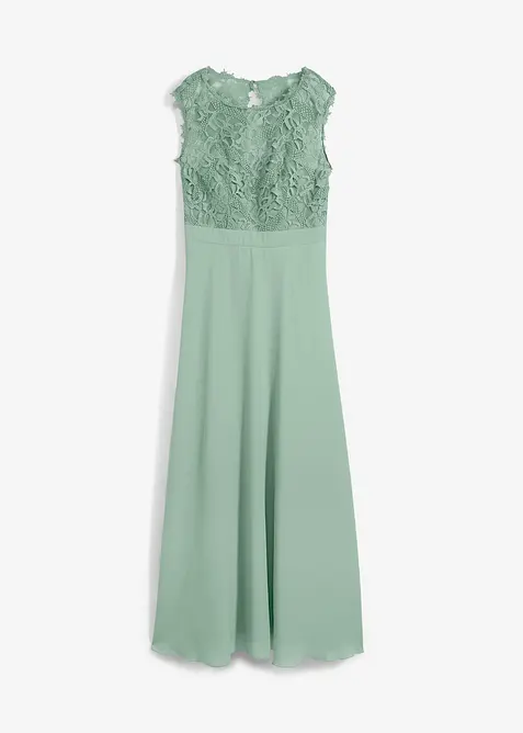 L&aring;ng aftonkl&auml;nning med spets, bonprix