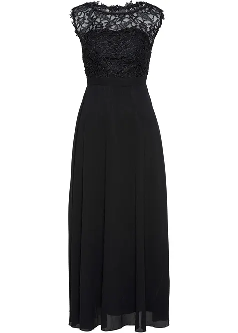 L&aring;ng aftonkl&auml;nning med spets, bonprix