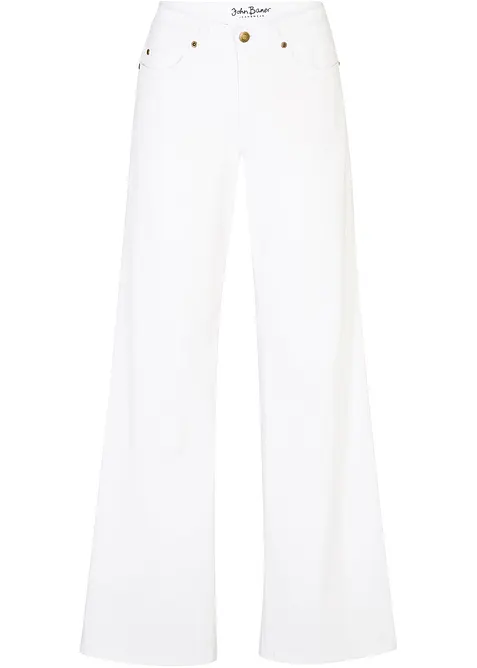 Wide Leg jeans, Mid Waist, Stretch, bonprix