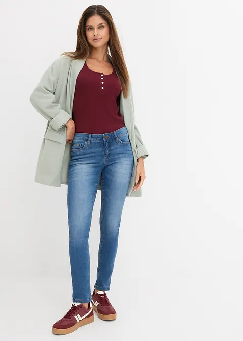 Skinny Jeans Mid Waist, Stretch, bonprix