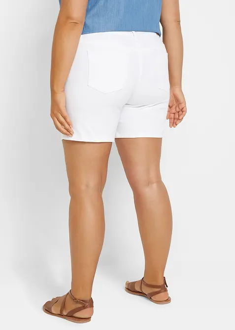 Jeansshorts Slim Fit, Mid Waist (2-pack), bonprix