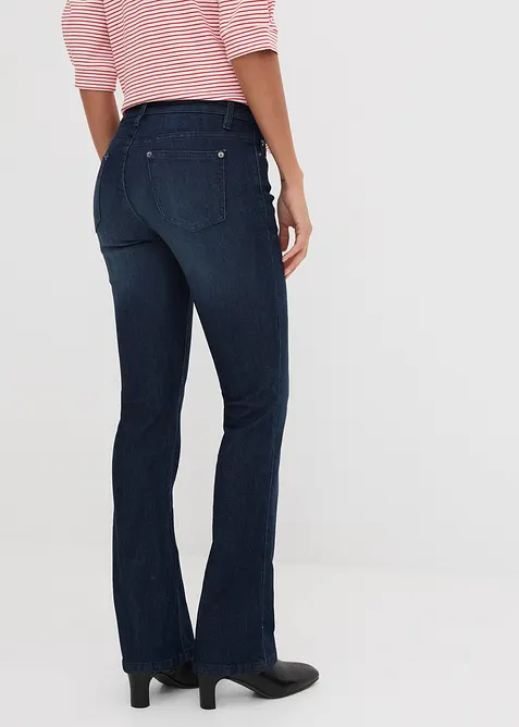 Stretch Bootcut Jeans Mid Waist, bonprix