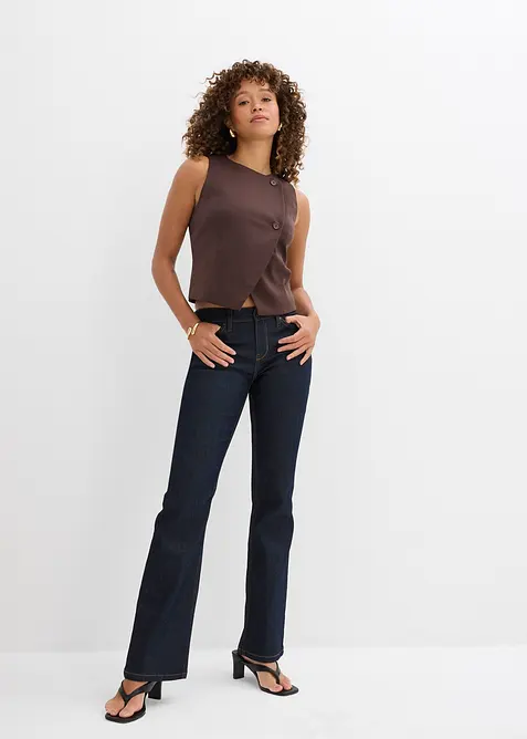 Bootcut jeans Mid Waist, Komfort-Stretch, bonprix