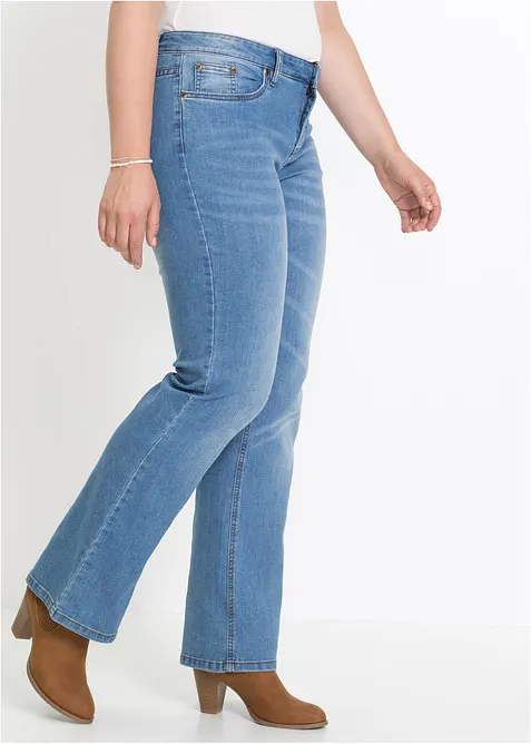 Bootcut jeans Mid Waist, Komfort-Stretch, bonprix