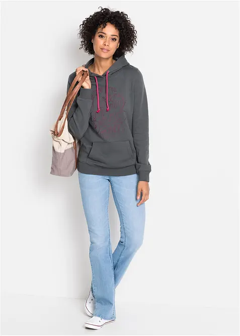 Bootcut Jeans Mid Waist, Comfort Stretch, bonprix