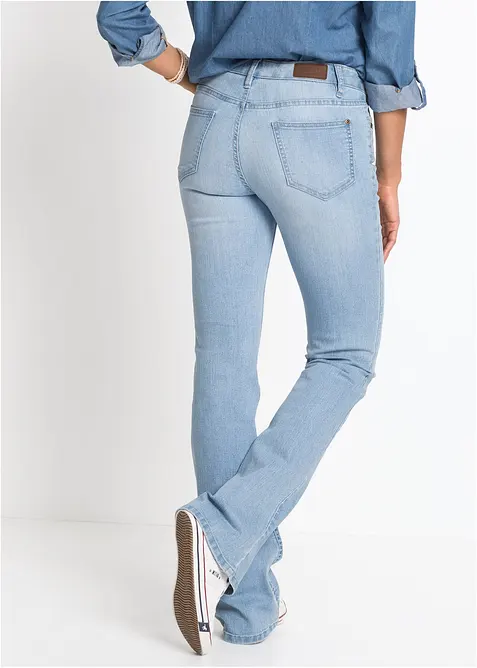 Bootcut Jeans Mid Waist, Comfort Stretch, bonprix