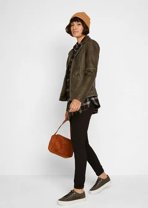 Termojeggings med medelh&ouml;g midja, bonprix