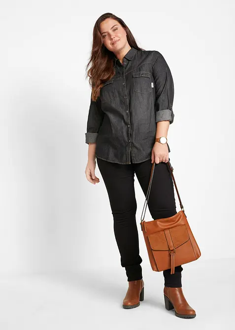 Termojeggings med medelh&ouml;g midja, bonprix