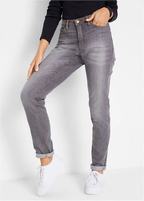 Mom Jeans Mid Waist, Stretch, bonprix