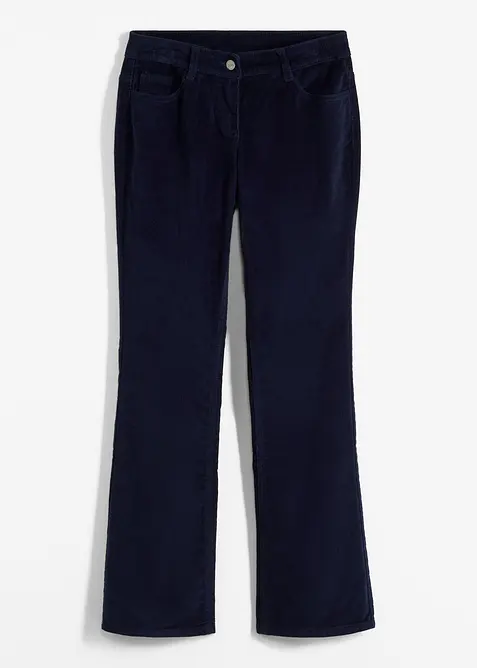Stretchig manchesterbyxa, bootcut, bonprix