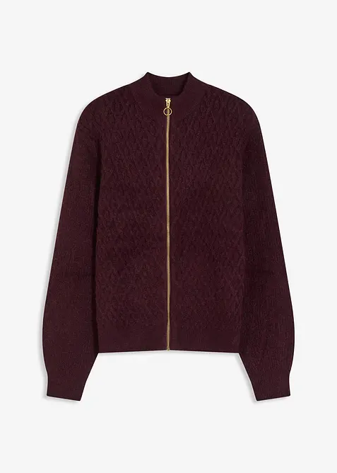 Cardigan med fl&auml;tm&ouml;nster, bonprix