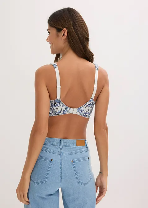 BH utan bygel (3-pack), ekologisk bomull, bonprix